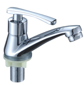 YOROOW OEM Good Quality Zinc Body Single Handle Cold Water Chrome Basin Faucet for Bathroom