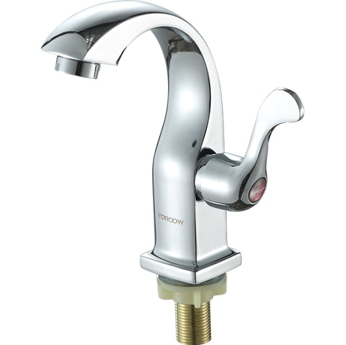 YOROOW Faucet Manufacturer Contemporary Style Good Polished Chrome Plate Zinc Sanitary Ware Basin Faucet