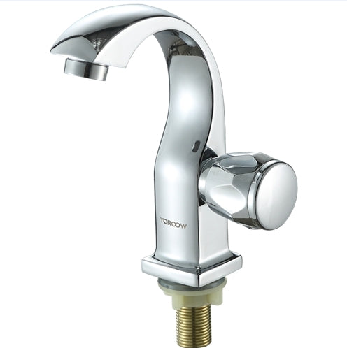 YOROOW Wholesale Faucet Supplier Zinc Round Handle Wash Chromed Waterfall Basin Faucet