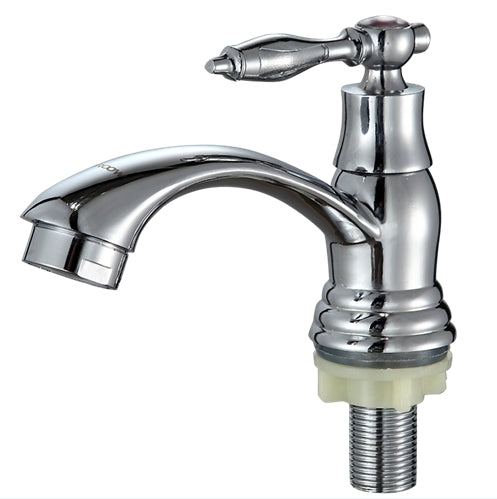 YOROOW Faucet Manufacturer Zinc Basin Faucet Vertical Type Single Cold Water Silver-plated Zinc Handle Zinc Bathroom Popular Water&nbsp;Tap
