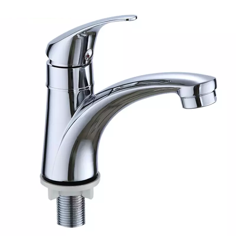YOROOW Faucet Manufacturer Chrome Plated Deck Mounted Single Cold Water Zinc Body Basin Faucet for Bathroom