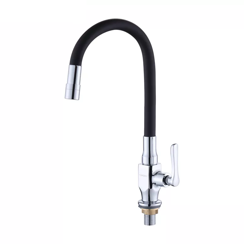YOROOW Good Quality Bras Body Kitchen Faucet Pull Out Flexible Spout Black Hose Cold Water Deck Mounted Kitchen Faucet