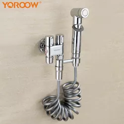 China Faucet Factory Handheld Bidet Toilet Sprayer Bathroom Bidet Sprayer Set for Toilet-Adjustable Water Pressure Control