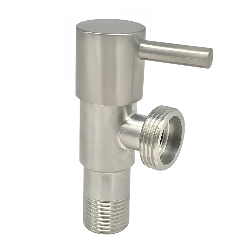 Good Quality G3/4 90 Degree Stop Valve Wall Mounted Two Way Cheap 304 Stainless Steel Angle Valve for Bathroom