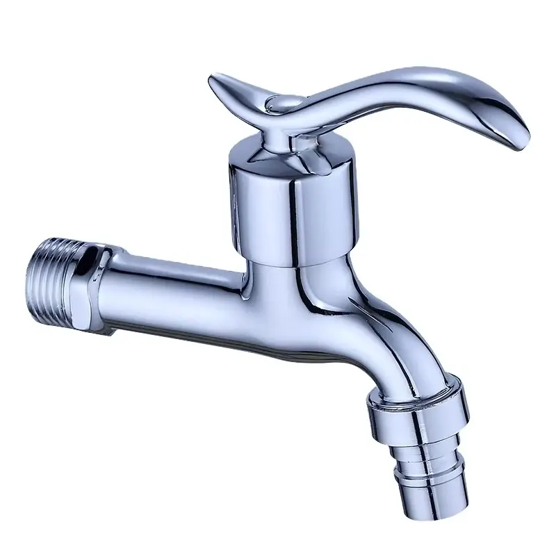 Design moderno Rubinetto del lavabo del bagno a una maniglia Parti del rubinetto dell'acqua Rubinetto dell'acqua in zinco Bibcock Accessori dell'acqua per il bagno