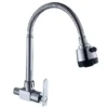 主图_3 Venta directa de fábrica de latón antiguo montado en la pared grifo de la cocina moderna de zinc solo grifo frío níquel cepillado FinishSingle Handle