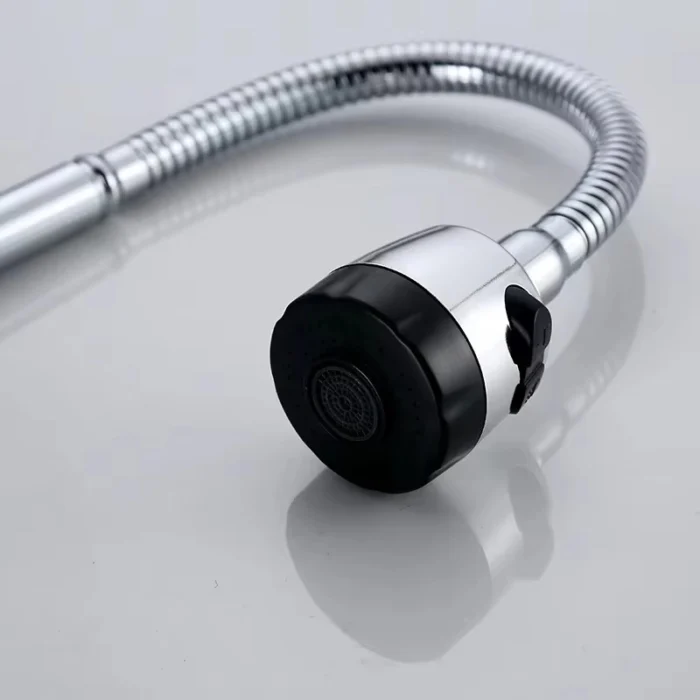 Venta directa de fábrica de latón antiguo montado en la pared grifo de la cocina moderna de zinc solo grifo frío níquel cepillado FinishSingle Handle