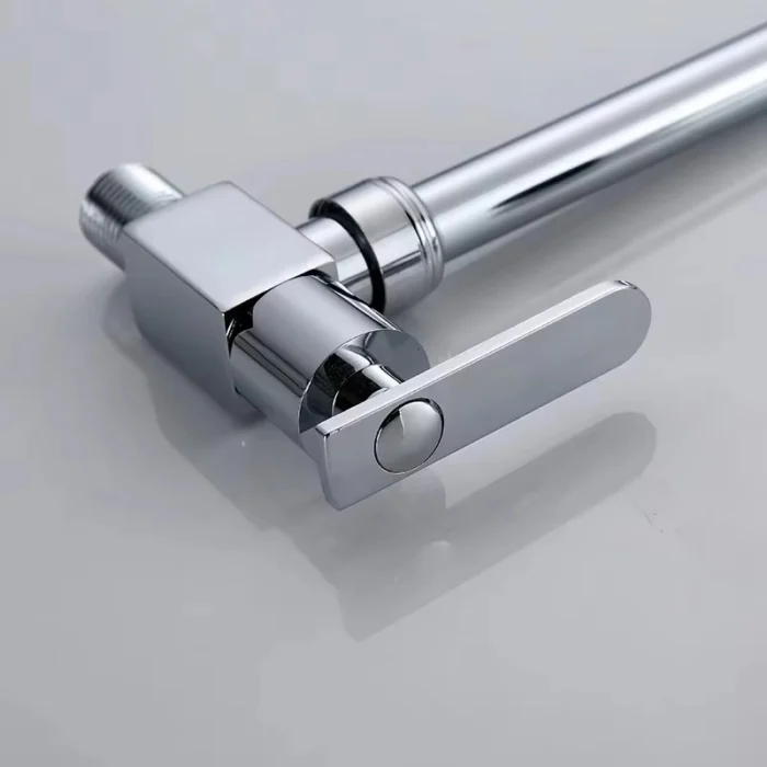 Venta directa de fábrica de latón antiguo montado en la pared grifo de la cocina moderna de zinc solo grifo frío níquel cepillado FinishSingle Handle