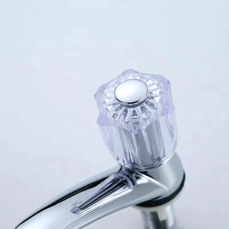 2024122107055775 Luxury Single-Hole Deck Mounted Basin Faucet Single-Handle Design Cold Water Tap with Metered Feature Brushed Surface Finish