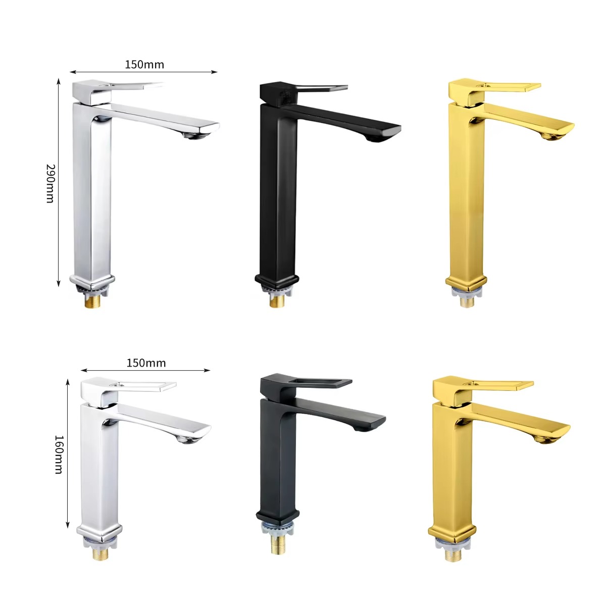2024122107064438 Robinet de lavabo moderne en or à un trou avec fonctions thermostatiques et mesurées pour la salle de bains, le hall et la salle de sport