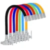 2024122108141891-300x300 Moderne Hedendaagse Keukenkraan Kleurrijke Trek Gootsteenkraan Zinken Lichaam Plastic Handvat Flexibele Slang voor Koud Water-Kraan