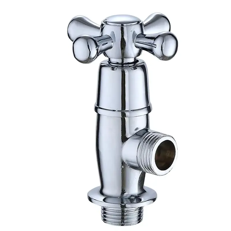 Diseño Moderno Material Zinc Válvula Angular Grifo Accesorio para Casa y Jardín para Baño Cocina Uso Agua Fría Funcional