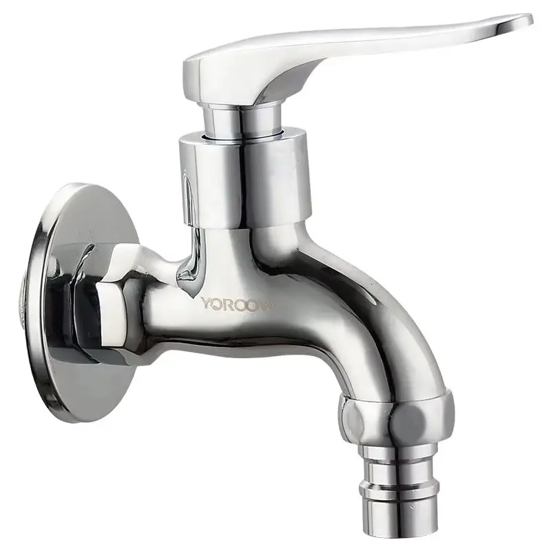Buon prezzo Lega ghisa rubinetto Bibcock Cromo finito montato a parete in ottone Prodotto di qualità per gli accessori di rubinetto dell'acqua