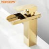 2024122209200552 Golden Single Handle Contemporary Luxury Bathroom Basin Faucet Stainless Steel SinkWashbasin Mixer Faucet