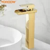 2024122209204929 Golden Single Handle Contemporary Luxury Bathroom Basin Faucet Stainless Steel SinkWashbasin Mixer Faucet