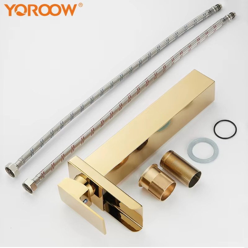 2024122209211249 Golden Single Handle Contemporary Luxury Bathroom Basin Faucet Stainless Steel SinkWashbasin Mixer Faucet