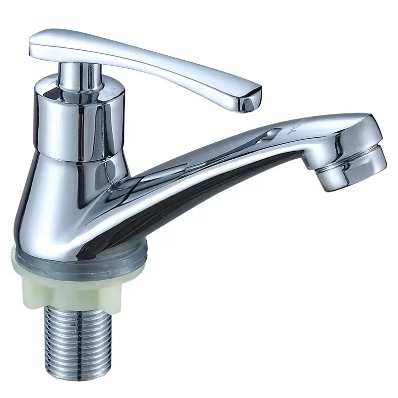 Robinet de lavabo monotrou thermostatique moderne Lavage à froid avec poignée unique Finition brossée pour utilisation dans la chambre à coucher