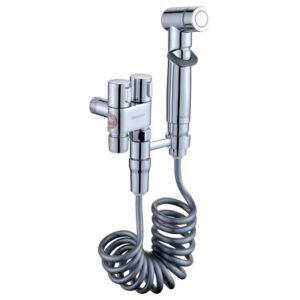 Kit de douchette à main en laiton pour salle de bain avec eau froide Kit de douchette à main en ABS pour toilettes Shattaf