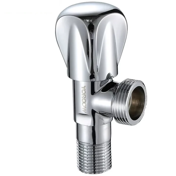 Modern Design Chrome Angle Stop Valve for Bathroom and Kitchen Faucets Brass Faucet Accessories
