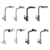 2024123008543822 Lujo Moderno Extraíble Cascada Mezclador Grifo De Cocina 201 Acero Inoxidable Válvula De Cerámica Núcleo Comercial Grifo Gun Grey