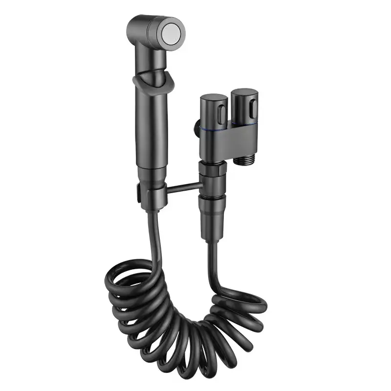 Pulvérisateur manuel de bidet en acier inoxydable de qualité commerciale Pression d'eau réglable Pulvérisateur de bidet de salle de bain