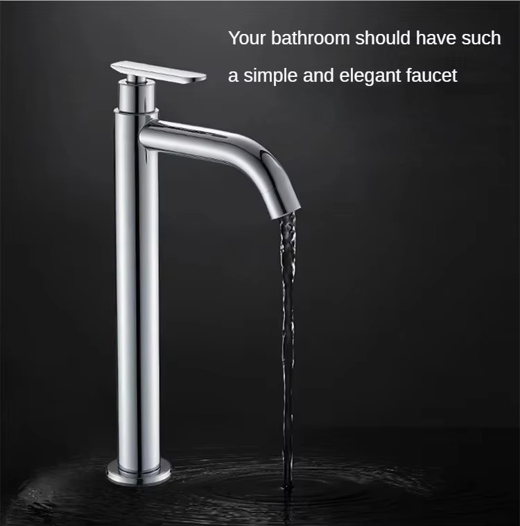 主图_2 Classic Single-Handle Faucet Cold Water Feature for Kitchen Bathroom Home Outdoor School Use Table Top Wash Basin Tap for Bedroom