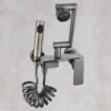 主图_3 Venta directa de fábrica de lujo de latón moderno montado en la pared grifo de la cocina solo grifo de cascada fría con ducha flexible para el uso del fregadero