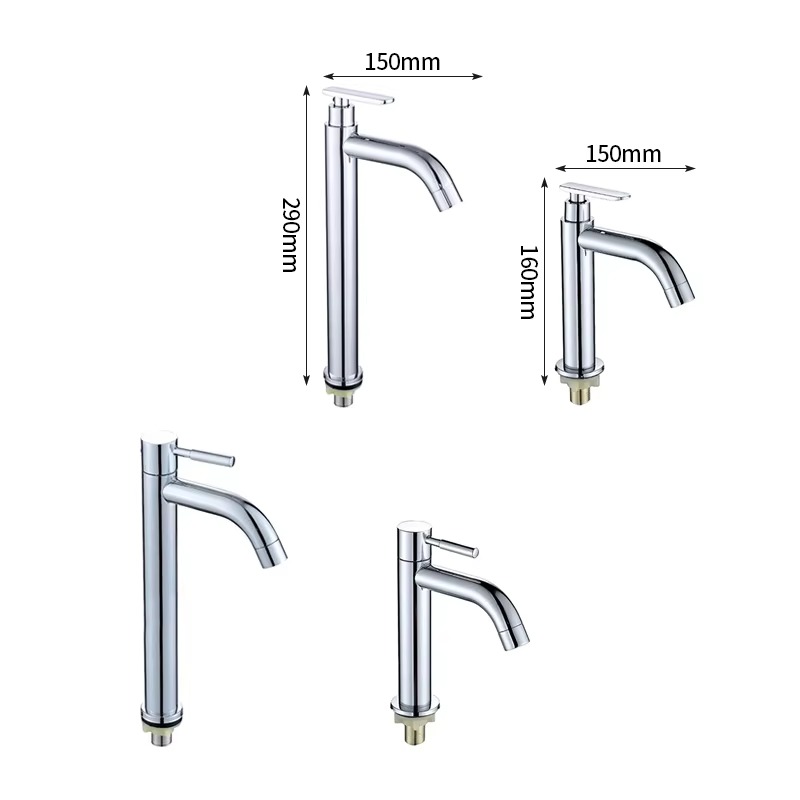 主图_3 Classic Single-Handle Faucet Cold Water Feature for Kitchen Bathroom Home Outdoor School Use Table Top Wash Basin Tap for Bedroom