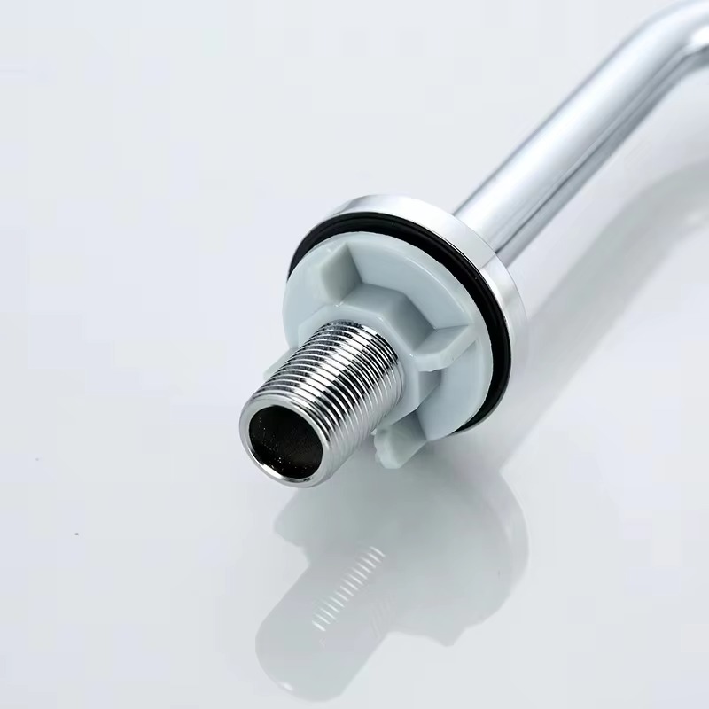 主图_5 Classic Single-Hole Stainless Steel Basin Tap Zinc Finish Fancy Black Design Brushed Surface Table Top Wash Basin Tap Metered