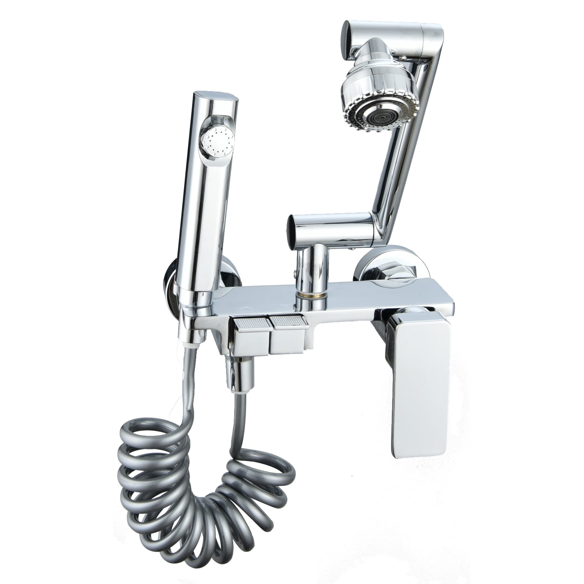 主图_5 Factory Direct Sale Luxury Modern Brass Wall-Mounted Kitchen Faucet Single Cold Waterfall Tap with Flexible Shower for Sink Use