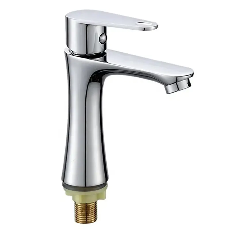 Miscelatore per lavabo in lega di zinco cromato Rubinetti termostatici dal design contemporaneo per uso lavabo di scuole e ospedali