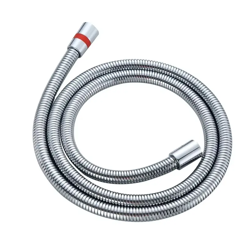 Buon tubo doccia in acciaio inox 304 Suality extra lungo cromato soffione doccia a mano con inserto in ottone e dado per il bagno