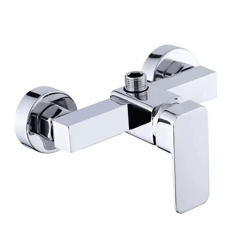 Torneira de duche de latão de parede moderna de alta qualidade Misturador de água quente e fria comercial para casa de banho e banheira