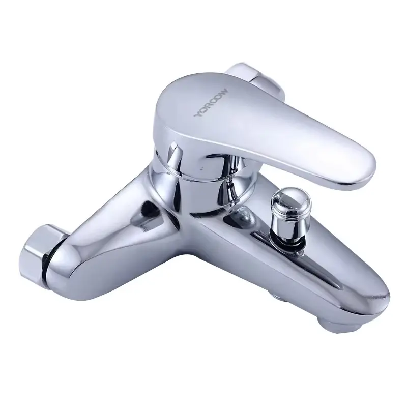Robinet de douche mural de luxe pour baignoire Meilleure vente Zinc Chrome Eau chaude froide Salle de bain Mélangeur Douche