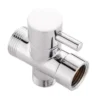 主图_1 Nouveau design robinet d'équerre en laiton lavabo Water Cross Shower Faucet diverter Brass water separator
