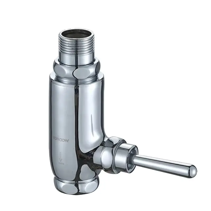 Valvola di risciacquo con pulsante e pedale in ottone di alta qualità Valvola di risciacquo del serbatoio della toilette facilmente controllabile