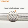 主图_2 Tubo doccia interno EPDM di alta qualità 304 tubo in acciaio inox flessibile soffione doccia portatile per il bagno