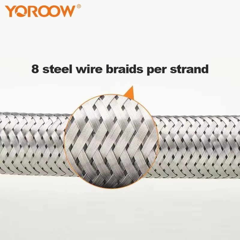 主图_2 High quality EPDM inner tube shower hose 304 stainless steel hose flexible handheld shower head hose for bathroom