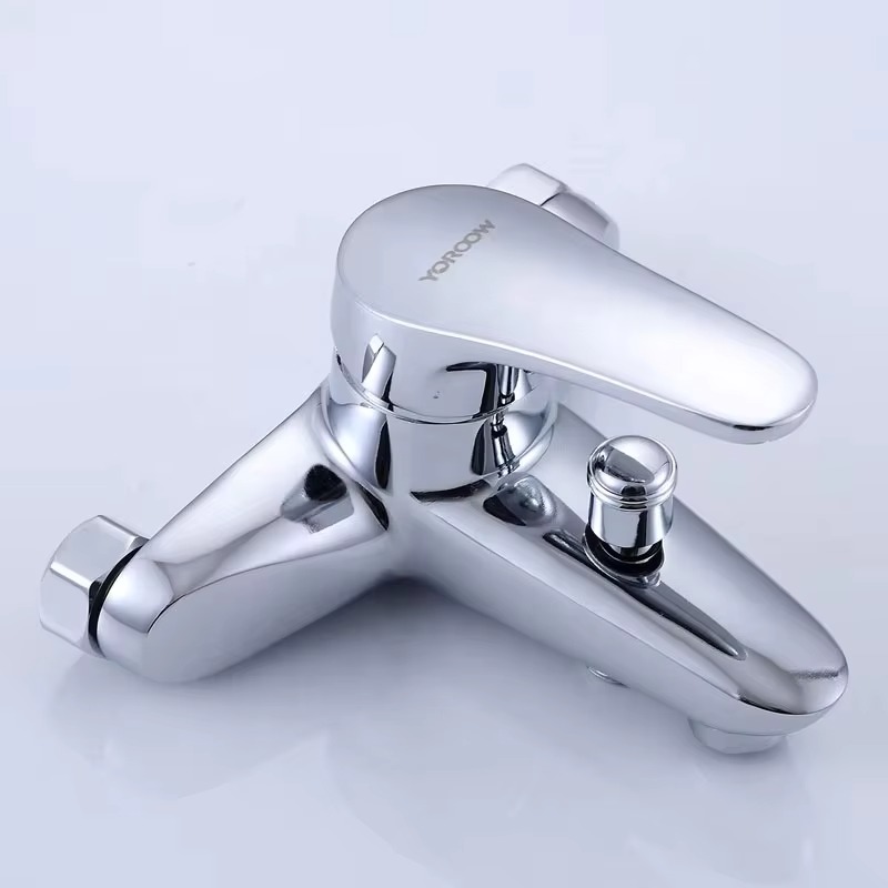 主图_2 Luxury Custom Wall-Mounted Bath Shower Faucet Best-Selling Zinc Chrome Cold Hot Water Bathroom Bathtub Mixer Shower
