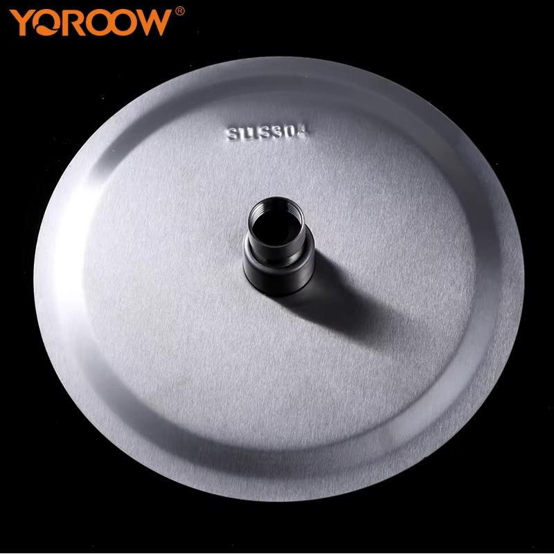 主图_2 Экономичный 201 Нержавеющая сталь дождь душевая лейка высокого давления регулируемый хром ванная комната кран дождь