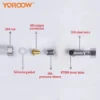 主图_2 Tuyau de douche de bonne qualité 40cm-100cm en EPDM 304 en acier inoxydable flexible avec pommeau de douche pour la salle de bain