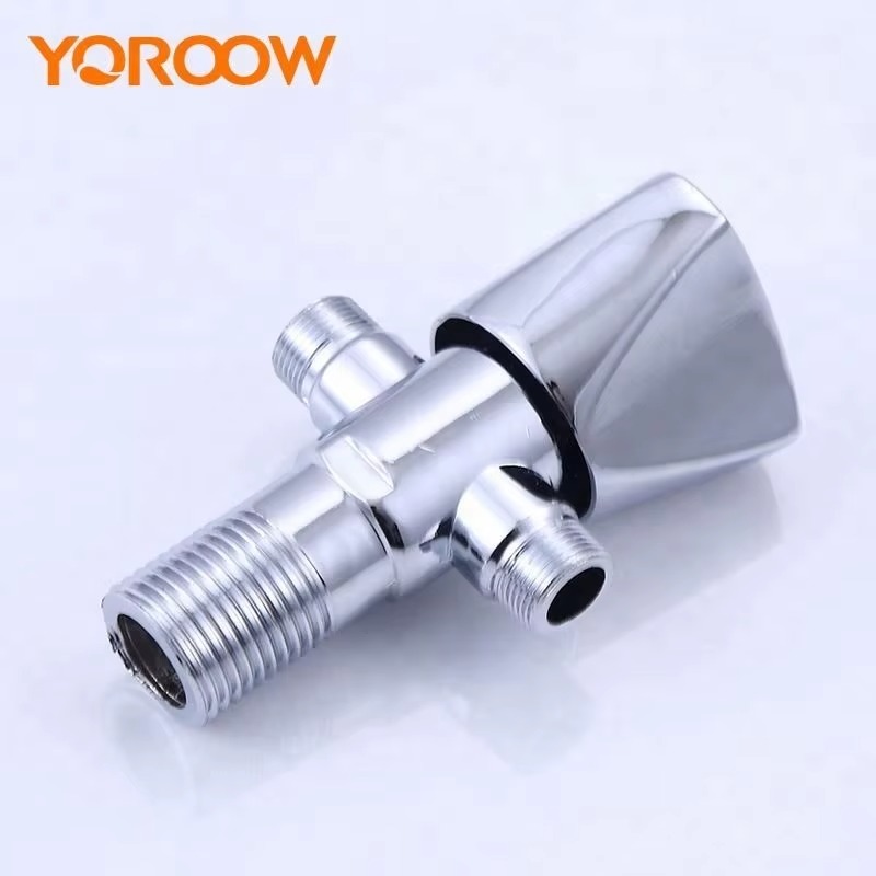 主图_2 Hot Selling Zinc Two-Way Angle Valve for Kitchen and Bathroom Use in Apartments and Hotels