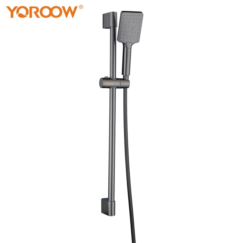 Design moderno 201 in acciaio inox cascata doccia titolare palmare risparmio idrico asta di sollevamento quadrato per rubinetti doccia bagno