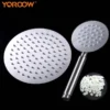 主图_3 Economico 201 soffione a pioggia in acciaio inox Alta pressione regolabile rubinetto bagno cromato a cascata