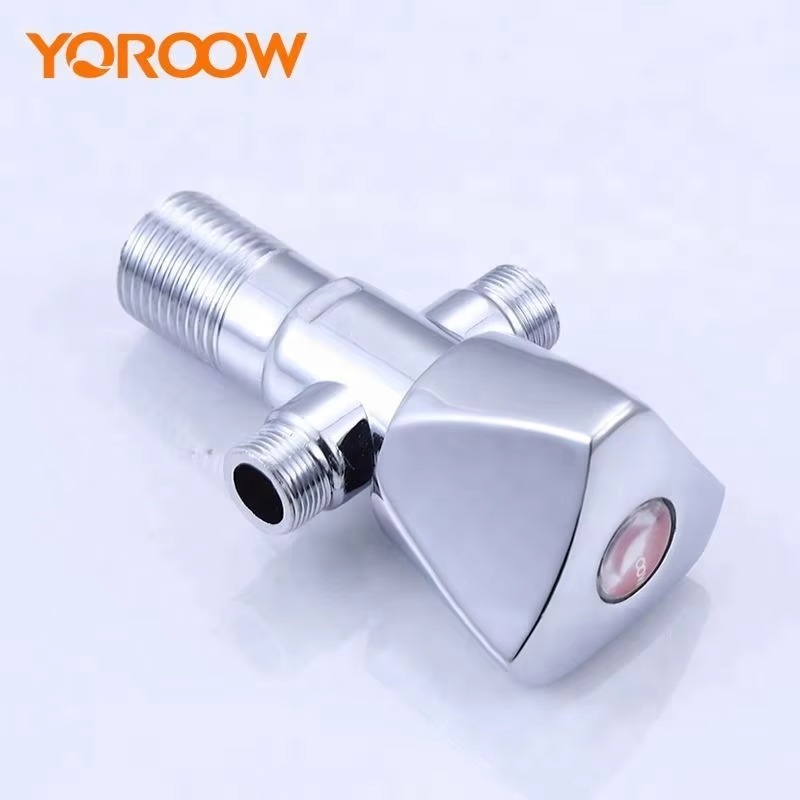 主图_3 Hot Selling Zinc Two-Way Angle Valve for Kitchen and Bathroom Use in Apartments and Hotels