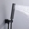 主图_4 Lujoso set de ducha de latón de doble función con cascada y chorro de lluvia con masaje de rociado suave Instalación oculta Grifo de techo para baño