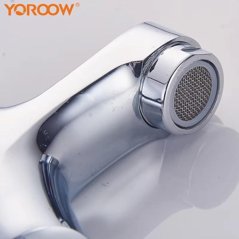 主图_4 Wandmontierter Time-Delay-Waschtischhahn Verchromt Selbstschließender wassersparender Waschtischhahn für Zuhause oder im Freien