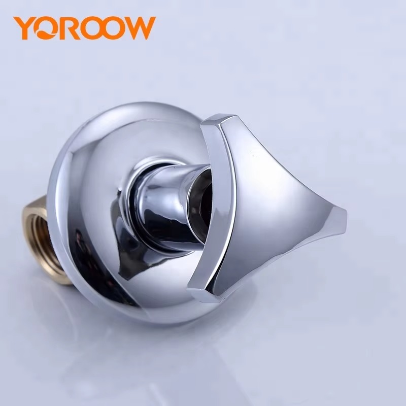 主图_4 Goede prijs Single Handle koud water messing inbouw douchekraan met muur gemonteerde kogelkraan voor badkamer gebruik