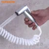 主图_5 Conjunto de torneira de chuveiro de cobre contemporâneo de luxo ABS de alça única na parede Chuva na casa de banho Bidé Material de latão e zinco para chuveiro