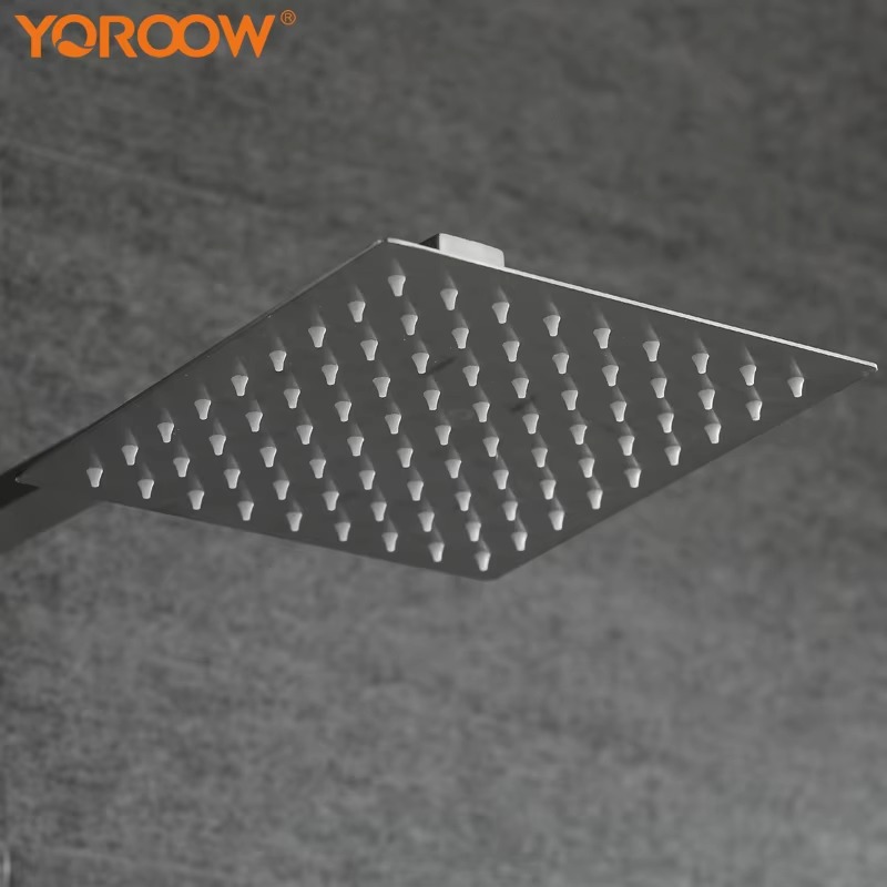 主图_5 High-Pressure Square Shower Head Kit Stainless Steel Tower System Shower Bath Shower Faucets